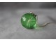 Naszyjnik z żywicy - Kula z nasionkiem dmuchawca na zielonym tle (Srebro)