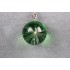 Naszyjnik z żywicy - Kulka z nasionkiem dmuchawca na zielonym tle (Srebro)