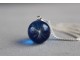 Naszyjnik z żywicy - Kulka z nasionkiem dmuchawca na niebieskim tle (Srebro)
